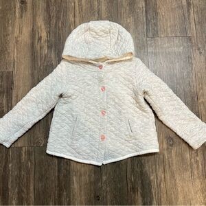 Baby Joe Fresh Gray Hooded Quilted Jacket Coat Size 18-24 Months